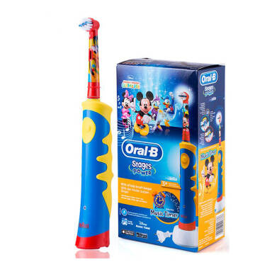 Szczoteczka elektryczna dla dzieci od 3 lat BRAUN Oral-B Mickey Mouse D10.513K