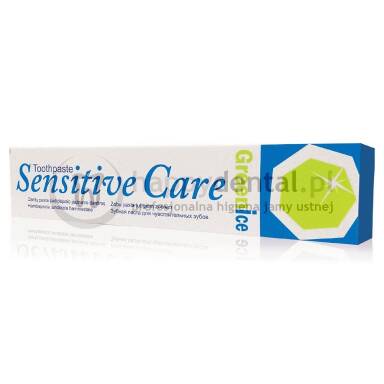 GreenIce Sensitive Care pasta 75ml - pasta do zębów łagodząca objawy nadwrażliwości zębowej