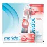 MERIDOL Complete Care ZESTAW pasta do zębów + płyn do płukania jamy ustnej + szczoteczka do zębów