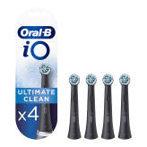 BRAUN Oral-B iO Ultimate Clean BLACK 4szt. - końcówki do szczoteczki magnetycznej Oral-B iO