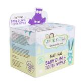 JACK N'JILL Natural Baby Gum & Tooth Wipes 25szt - naturalne chusteczki do pielęgnacji dziąseł i pierwszych ząbków niemowląt