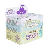 JACK N'JILL Natural Baby Gum & Tooth Wipes 25szt - naturalne chusteczki do pielęgnacji dziąseł i pierwszych ząbków niemowląt