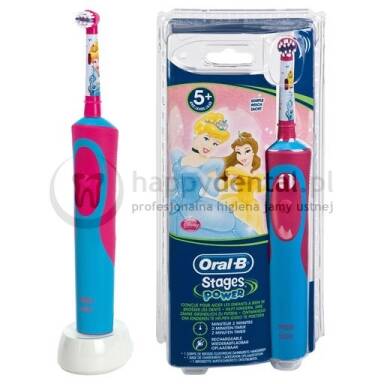 BRAUN Oral-B Stages Power D12 900TX - szczoteczka elektryczna dla dzieci w wieku pow. 3 lat - wersja KSIĘŻNICZKA