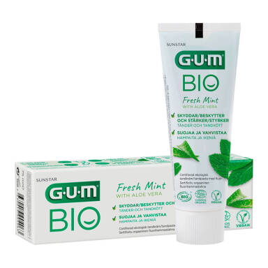 GUM BIO Fresh Mint 75ml - pasta do zębów z wyciągiem z aloesu i mięty pieprzowej