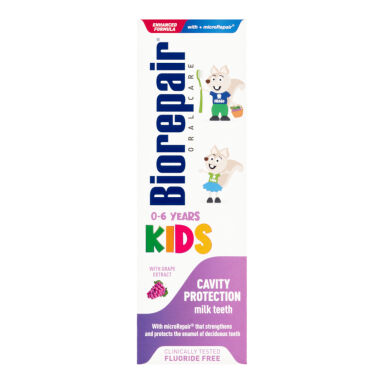 BIOREPAIR Kids WINOGRONO 50ml - wzmacniająco-ochronna pasta do zębów mlecznych o smaku winogrona