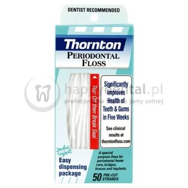 THORNTON (ProxySoft) Perio-Floss 50szt. - nić dentystyczna z grubą gąbką czyszczącą