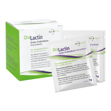 APACARE OraLactin Sachets 30szt. - priobiotyk doustny do regeneracji i stabilizacji zdrowej flory bakteryjnej jamy ustnej
