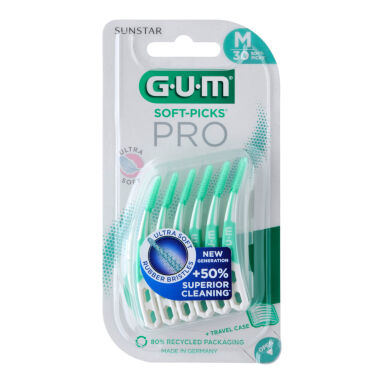 GUM Soft-Picks PRO 690 MEDIUM 30szt. - gumowe wykałaczki do zębów