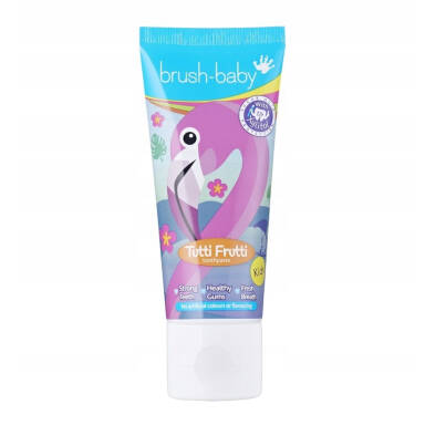 BRUSH-BABY Tutti-Frutti 50ml - pasta do zębów dla dzieci od 3 do 6 lat o smaku owoców