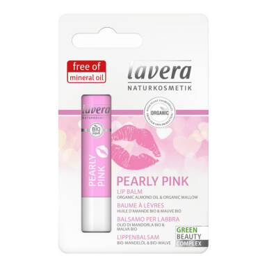 LAVERA Pearly Pink 4,5g - balsam do ust z bio-mlekiem migdałowym i bio-masłem kakaowym