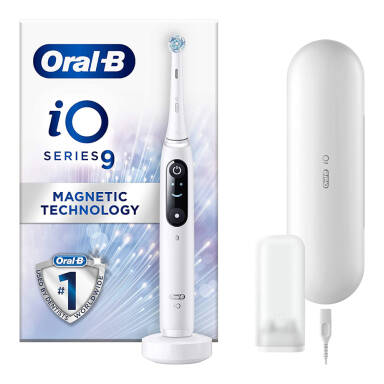 BRAUN Oral-B iO 9 WHITE - szczoteczka magnetyczna do zębów Oral-B w kolorze białym