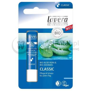 LAVERA CLASSIC Lip Balm 4,5g - balsam do ust z bio-aloesem i bio-jojobą