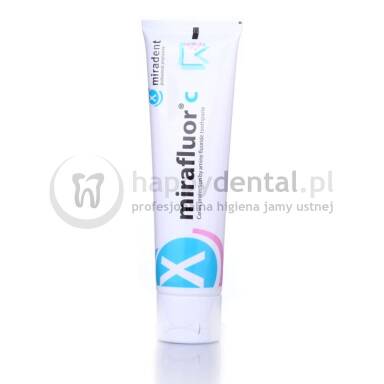 MIRADENT Mirafluor C 100ml - Pasta do zębów przeciwpróchnicza z aminofluorkiem (1250ppm)