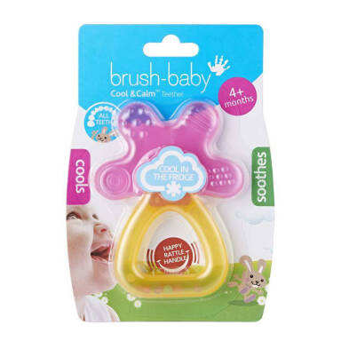 BRUSH-BABY Cool&Calm - chłodzący gryzak na ząbkowanie dla dzieci od 4 mca życia