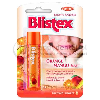 BLISTEX Lip ORANGE-MANGO 1szt. - orzeźwiający balsam do codziennej pielęgnacji ust o zapachu pomarańczy i mango