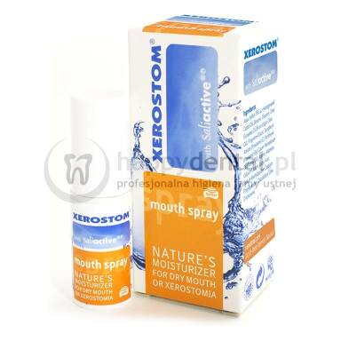 XEROSTOM Dry Mouth Spray 15ml - spray nawilżający śluzówkę jamy ustnej i wspomagający produkcję śliny