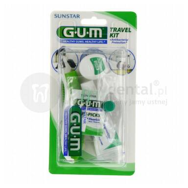 GUM Butler TRAVEL KIT (156) - Zestaw podróżny zapewniający odpowiednią pielęgnację jamy ustnej w każdej sytuacji