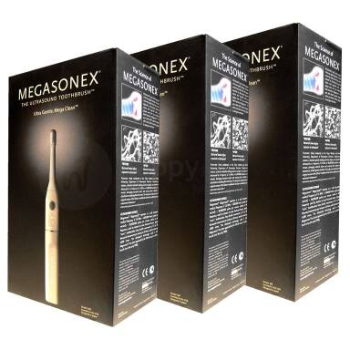 MEGASONEX M8 (TRÓJPAK) 3x szczoteczka ultradźwiękowa i soniczna