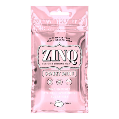 ZINQ SWEET Mint 22szt. - gumy do żucia z cynkiem i ksylitolem o smaku słodkiej mięty