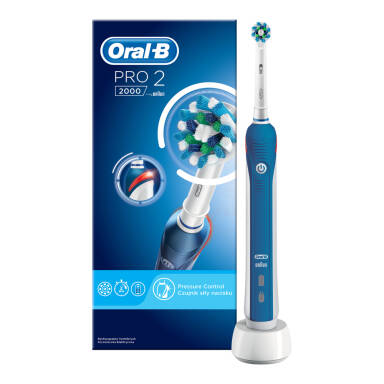 BRAUN Oral-B PRO 2 2000 -  szczoteczka elektryczna z czujnikiem nacisku