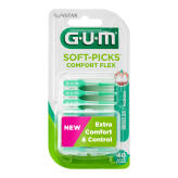 GUM Soft-Picks Comfort Flex REGULAR (660) 40szt. - elastyczne, gumowe wykałaczki do zębów