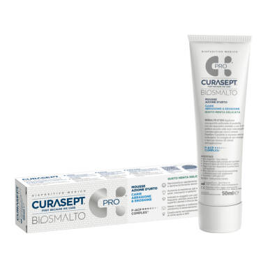 CURASEPT BIOSMALTO Mousse 50ml - mus intesnywnie wzmacniający zęby - MIĘTOWY (E257)