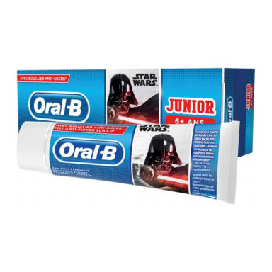 Oral-B JUNIOR 6+ STAR WARS 75ml - pasta do zębów z fluorem dla dzieci powyżej 6 lat
