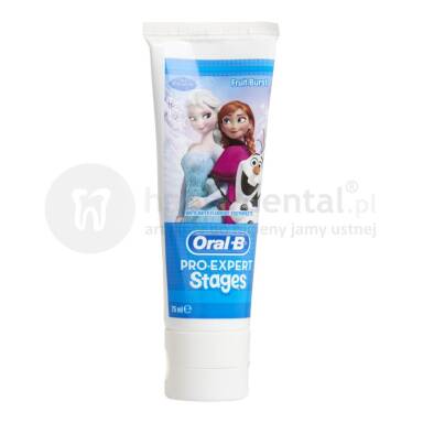 ORAL-B Pro-Expert Stages FROZEN 75ml - pasta z fluorem dla dzieci (kraina lodu)