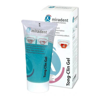 MIRADENT Tong Clin Gel 50ml - łagodny żel do czyszczenia języka