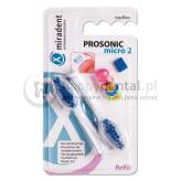 MIRADENT ProSonic Micro2 Refill 2szt - zestaw końcówek wymiennych do szczoteczki ProSonic Micro2