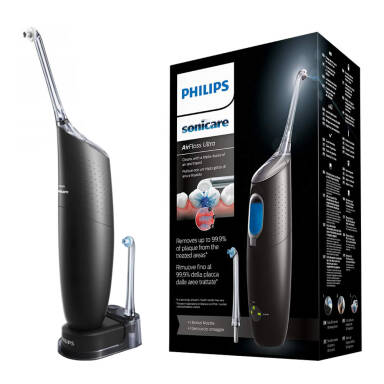 PHILIPS Sonicare AirFloss Ultra HX8438/03 BLACK - bezprzewodowy irygator do zębów (nitka wodno-powietrzna)