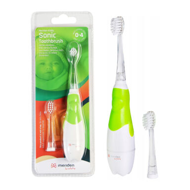 MERIDEN Kiddy Sonic Toothbrush GREEN 0-4 - szczoteczka soniczna dla dzieci i niemowląt