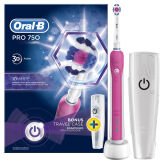 BRAUN Oral-B PRO-750 D16 PINK EDITION - szczoteczka elektryczna 1-końcówka + etui