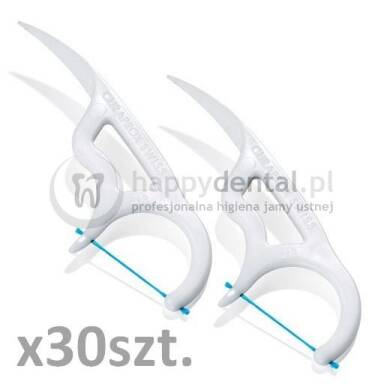 CURAPROX DF 967 Floss Pick 30szt.- niciowykałaczka (nylonowa wykałaczka z rozpiętą nicią dentystyczną)