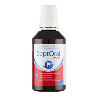 SEPTORAL MED 0,20% CHX 300ml - płyn do płukania jamy ustnej z chlorheksydyną 0,20% CHX