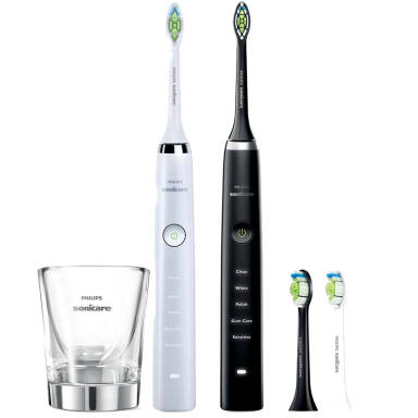 SONICARE Philips DiamondClean HX9334/41- zestaw dwóch szczoteczek sonicznych BIAŁA i CZARNA