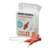 TANDEX Flexi 6szt. BOX 0.45-2.5mm (POMARAŃCZ) - pudełko 6 szczoteczek międzyzębowych (PHD-0.8 TANGERINE)