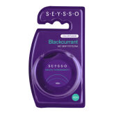SEYSSO Color Blackcurrant 30m - owocowa, czarna nitka do zębów na nieświeży oddech