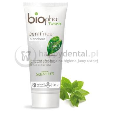 BIOpha Nature Dentifrice Blancheur 100ml - wybielająco-odświeżająca pasta do zębów