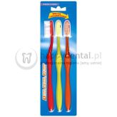 ORAL-B 123 Medium 40 TRÓJPAK - zestaw trzech klasycznych szczoteczek  do zębów (średnio twardych)