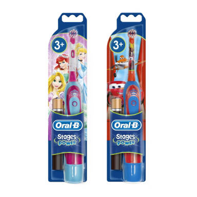 BRAUN Oral-B DB4 Stages Power - zestaw szczoteczek elektrycznyc dla dzieci Oral-B KIDS 2szt.