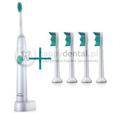 Zestaw szczoteczka soniczna Sonicare EasyClean HX6511/50 + 4 końcówki ProResults HX6014