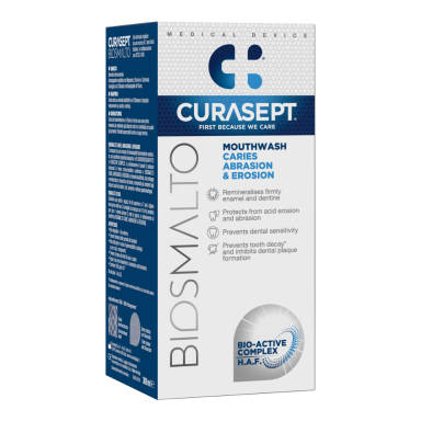 CURASEPT BIOSMALTO Caries Abrasion & Erosion 300ml - płyn do płukania ust przeciw próchnicy, remineralizujący (E885/438)