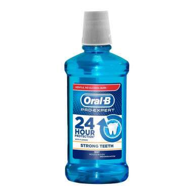 ORAL-B Pro-Expert STRONG TEETH 500ml - antybakteryjny płyn do płukania jamy ustnej (niebieski)