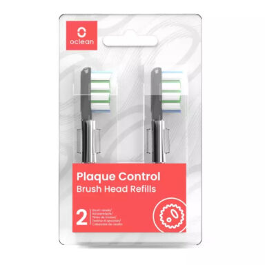 OCLEAN Plaque Control P1C5 B02 Black 2szt. - końcówki do szczoteczek sonicznych Oclean w kolorze czarnym