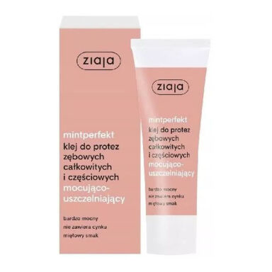 ZIAJA MintPerfekt KLEJ DO PROTEZ 40g - bardzo mocny klej do protez o smaku miętowym