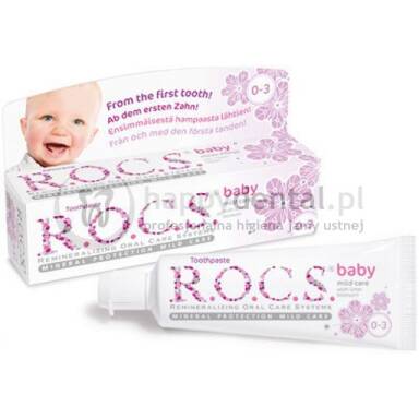 ROCS Baby Aromat-LIPY Mild Care 35ml - wyjątkowo delikatna pasta na ząbkowanie dla dzieci do 3 lat