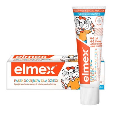 ELMEX Kids 50ml - pasta do pielęgnacji ząbków mlecznych dla dzieci w wieku 0-6lat