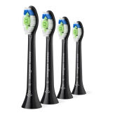 Philips SONICARE HX606/88 OPTIMAL WHITE 4szt. Black - końcówki do szczoteczek sonicznych Sonicare w kolorze czarnym