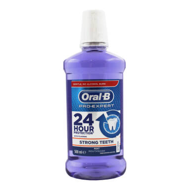 ORAL-B Pro-Expert Strong Teeth 500 ml - płyn do płukania jamy ustnej (fioletowy)